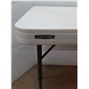 Image 2 : * Lifetime Folding Table w/ Height Adjustable Legs- 4x2", Pickup Only
