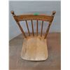 Image 2 : *Wooden Chair (34") & Wooden Spool (24x24), Pickup Only