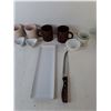 Image 2 : Kitchen Knives, Condiment Dishes, Coffee Mugs, Misc.