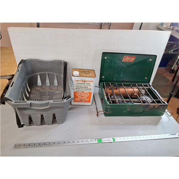 3% Camping Fuel, Coleman Wood Stove & Shopping Basket- Can't Ship