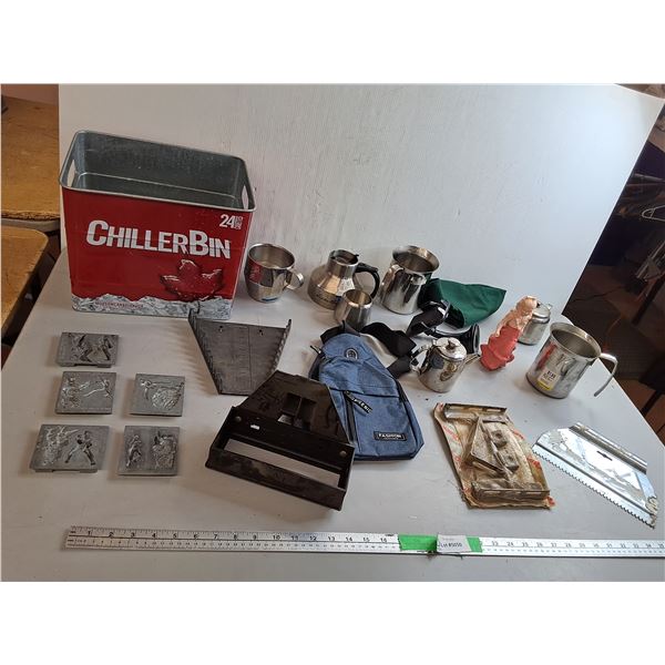 Power Rangers Metal Mold Plates, Beer Chiller Bin, Stainless Steel Teapots, Misc.