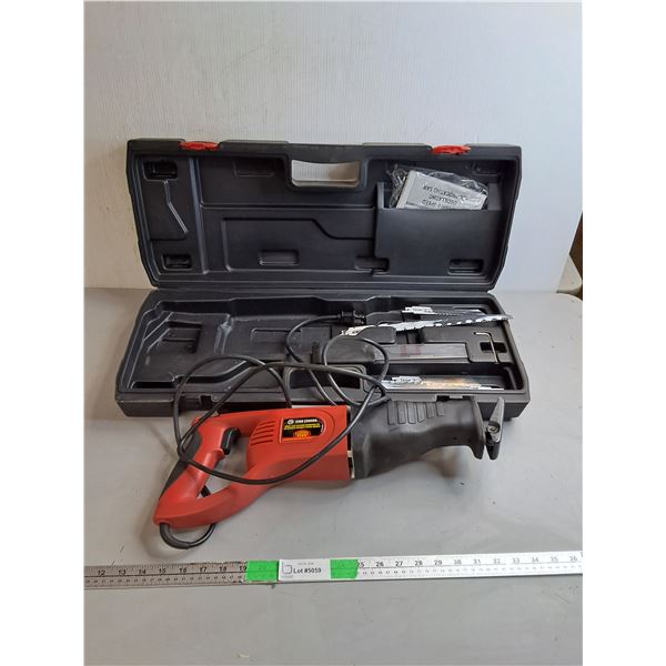 King Canada Variable Speed Oscillating Reciprocating Saw- Powers On, Blades  & Case, Pickup Pref'd