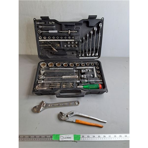 Tool Set- Sockets, Wrenches, Bits, Misc.