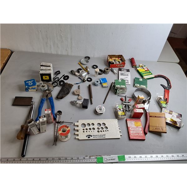 Soldering Wire, Oil Filter Wrench, Oil Seals, Misc.