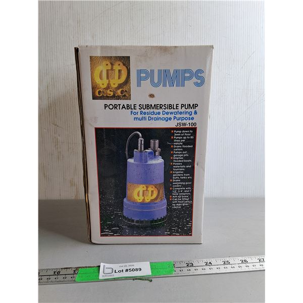 Power Fist Portable Submersible Pump, Pickup Preferred