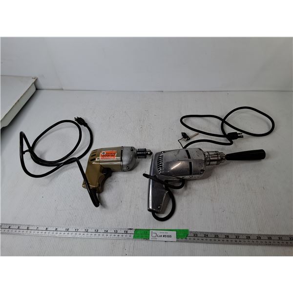 Shopmate 1/2  Drill & Black & Decker 3/'8  Drill- Both Power On, Pickup Preferred