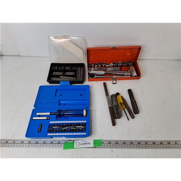 Screwdriver/ Bit Set, Ratchet Set, Threading Tools