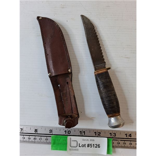 Serrated Knife with Sheath