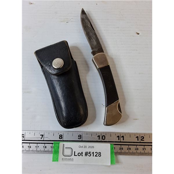 Sabre Folding Pocket Knife with Storage Pouch