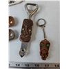 Image 4 : (3) Bottle Openers, (1) New Zealand Carved Bottle Opener, Hawaiian Coco Joe's Keychain