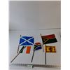 Image 1 : (5) Handheld Flag, Royal Scottish Standard, Ireland, South Africa, Vanatu, Scotland