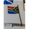 Image 4 : (5) Handheld Flag, Royal Scottish Standard, Ireland, South Africa, Vanatu, Scotland