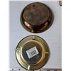 Image 3 : London & Floral Metal Ashtrays, Swann Jewelry Box, Metal Apple Sculpture