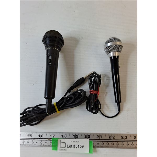 (2) Microphones Untested As-Is