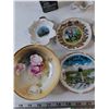 Image 5 : Lewis & Clark Painting Print, Plastic Horn, (6) Commemorative Plates & Teacup No Shipping