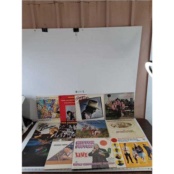 (12+) Vinyl Records,  George Strait, Nestor Pistor, Black Sun, Fats Domino