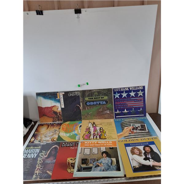 (12+) Vinyl Records, Irish Rovers, Kitty Wells, Martin Denny, Leo Kottke, Charlie Walker