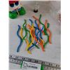 Image 3 : Fisher-Price S'getti Scatter Toy with Box as-Is, (2) Garfield Moped Toys, (4) Fraggle Rock Toy Cars