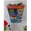 Image 5 : Fisher-Price S'getti Scatter Toy with Box as-Is, (2) Garfield Moped Toys, (4) Fraggle Rock Toy Cars