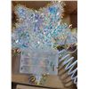 Image 4 : Assorted Battery Powered Christmas Tree Toppers - 10" and 6"