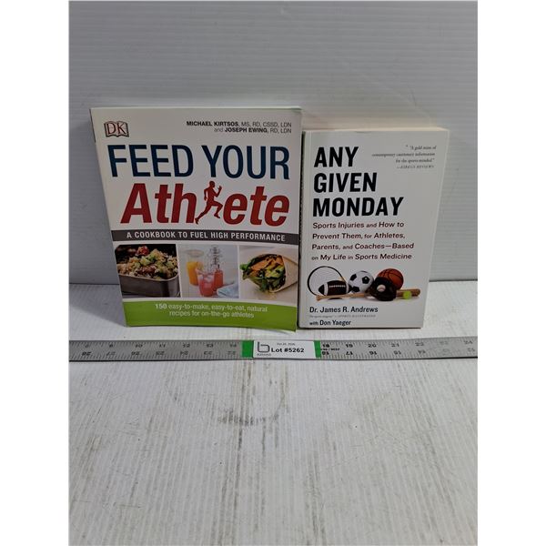 (2) Books:Feed Your Athlete and Any Given Monday