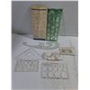 Image 5 : (4) Rulers,Sliding Ruler,Microscope Slides,Assorted Drafting Stencils