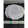 Image 1 : (1) White Pleated Cloth Chef's Hat-Mannequin Not Included