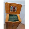 Image 2 : *Wooden Jewelry Armoire-(5) Drawers, (2) Side Compartments,Top Compartment - 18.5x37x12.5", PU Only