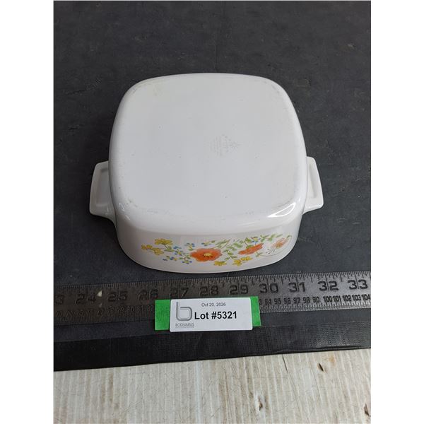 Corning Ware  Wildflowers  Casserole Dish - 7  x 7 