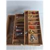 Image 2 : Woodstream "Old Pal" Fishing Tackle Box w/Contents
