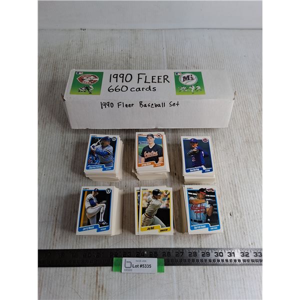 (660) Fleer 1990 MLB Collector Cards - Cannot Authenticate