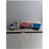 Image 1 : Nylint Folded Metal Pepsi Semi Tractor & Trailer - 24" Length