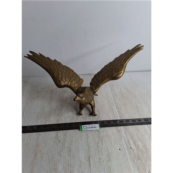 Brass Eagle Ornament - 20  Wingspan - Missing Base