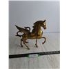 Image 1 : Brass Pegasus Ornament - 1 Wing Missing - 10.5" Tall
