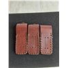 Image 2 : (3) Leather Belt Clips