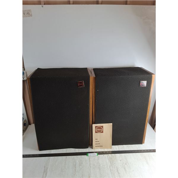 Pair of Omni Home Speakers - 24x9.5x17  - Some Damage, As is - Cannot Ship