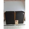 Image 1 : Pair of Omni Home Speakers - 24x9.5x17" - Some Damage, As is - Cannot Ship