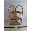 Image 1 : Wicker Corner Shelf - 22" x 13", Pickup Preferred