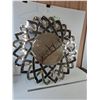 Image 1 : *Large Round Decorative Mirror and Frame With Two Cracks As-Is No Shipping