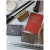 Image 6 : (3) Rasps, Assorted Abrasive Sponges and Sanding Sheets, Sheet Floorong Adhesive Spreader, Misc