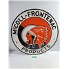 Image 2 : McColl Frontenac Double Sided Porcelain Service Station Sign-30" in Diameter