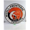 Image 5 : McColl Frontenac Double Sided Porcelain Service Station Sign-30" in Diameter