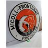 Image 6 : McColl Frontenac Double Sided Porcelain Service Station Sign-30" in Diameter