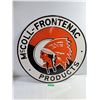 Image 8 : McColl Frontenac Double Sided Porcelain Service Station Sign-30" in Diameter