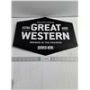 Image 1 : Great Western 13x17 Tin Beer Sign