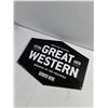 Image 3 : Great Western 13x17 Tin Beer Sign
