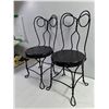 Image 4 : (2) Kid's Ice Cream Parlour Chairs, Pickup Only