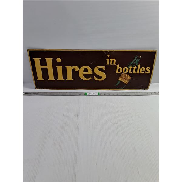 Hires Root Beer Tin Sign-27.5 x10 