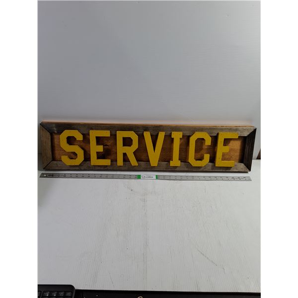 Wooden Handmade  SERVICE  Sign-36 x8 