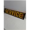 Image 2 : Wooden Handmade "SERVICE" Sign-36"x8"